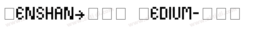 DenshanCSEG Medium字体转换